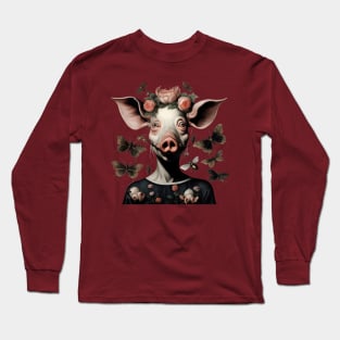 Pig from the garden of earthly delights by hieronymus bosch Long Sleeve T-Shirt